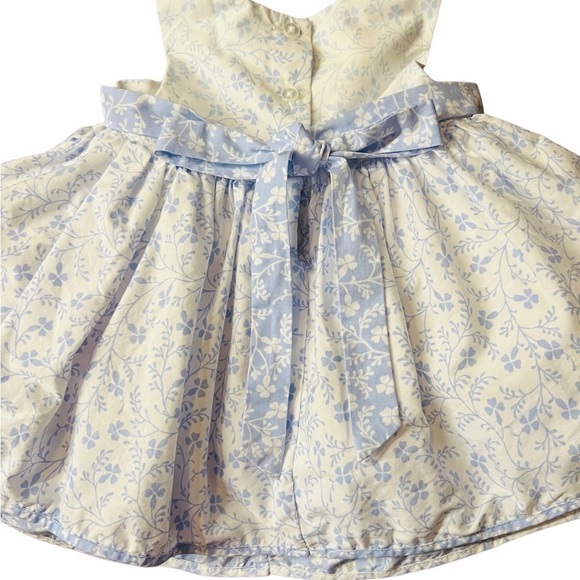 LAURA ASHLEY LONDON BABY GIRL  SLEEVELESS FLORAL DRESS SIZE 6-9 MONTHS - Picture 6 of 11